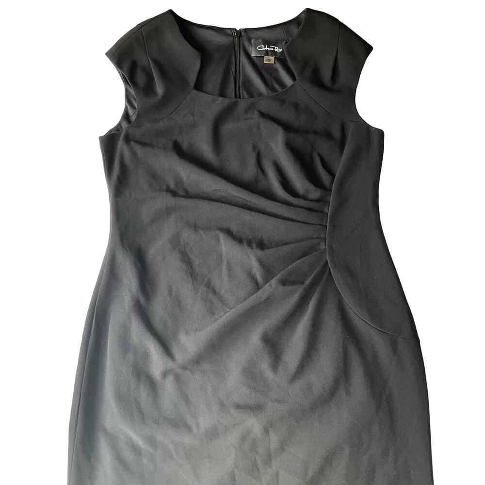 Chelsea Rose Women’s Sleeveless Knee Length Dress size 14 US, Solid Black